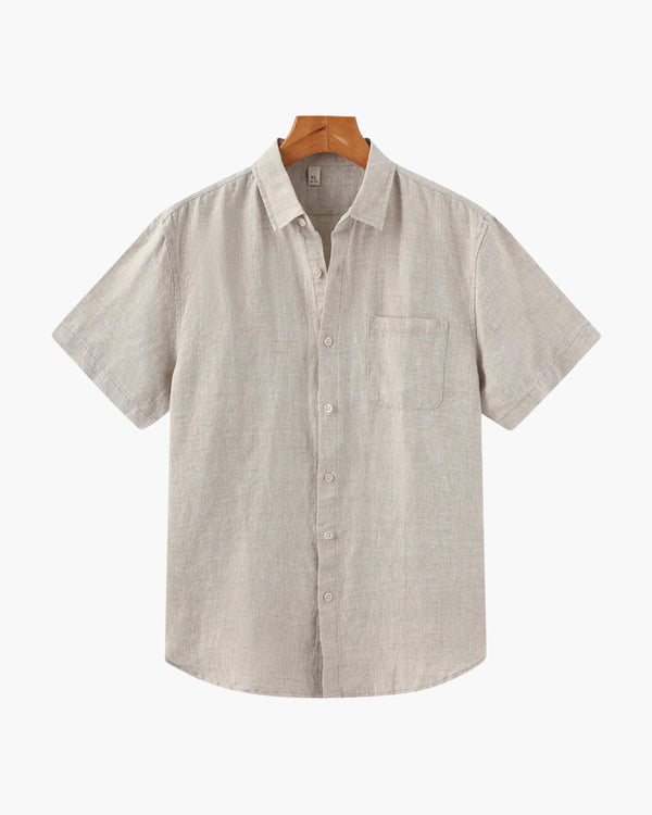 Cidade do Cabo - Camisa de Linho de Manga Curta