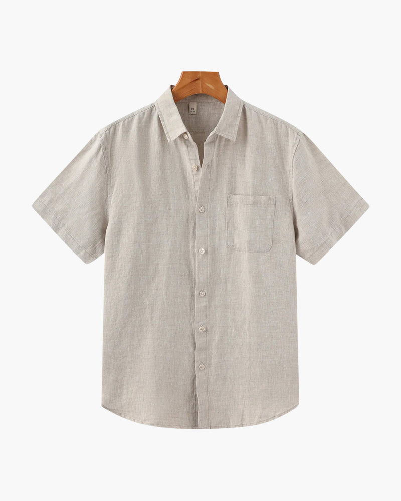 Cidade do Cabo - Camisa de Linho de Manga Curta