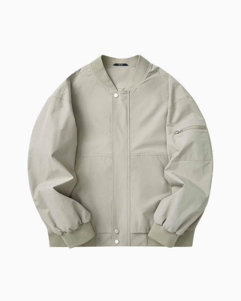Jaqueta Bomber Estilo Minimalista
