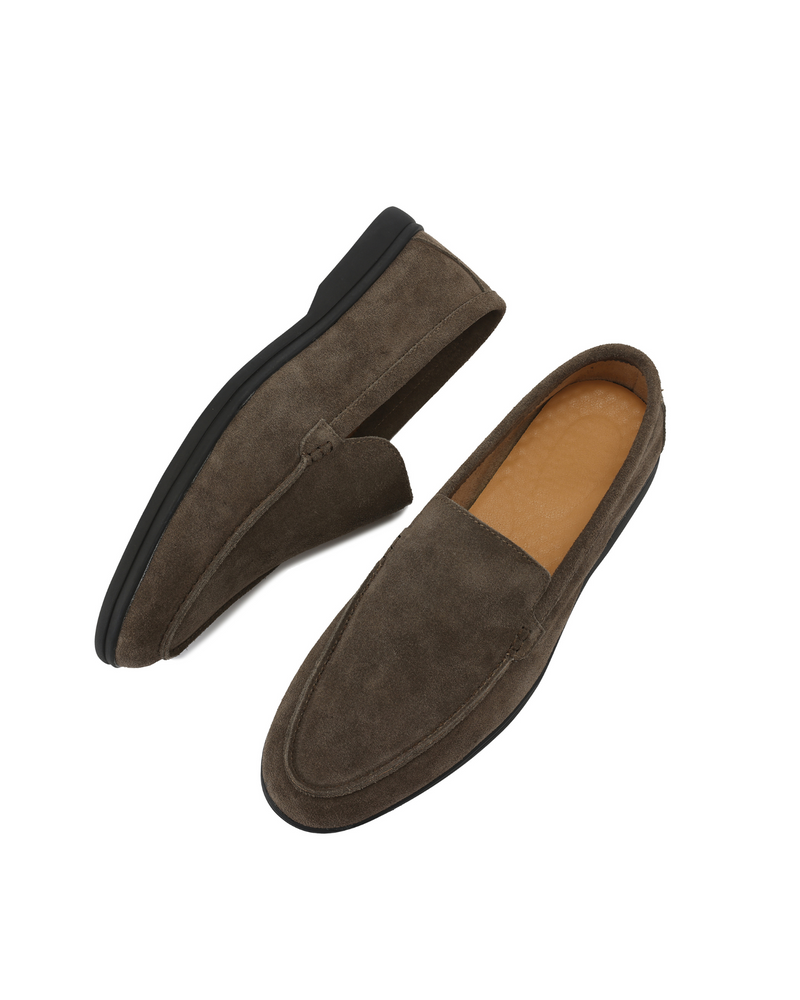 Loafers de Camurça de Alta Qualidade - Solas Pretas