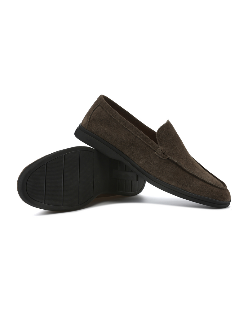 Loafers de Camurça de Alta Qualidade - Solas Pretas