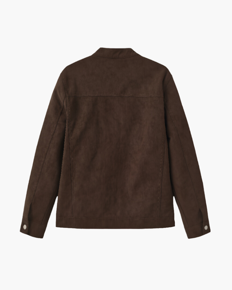 "Jaqueta de Couro Suede Estate" can be rewritten as "Jaqueta Suede de Couro Estate".
