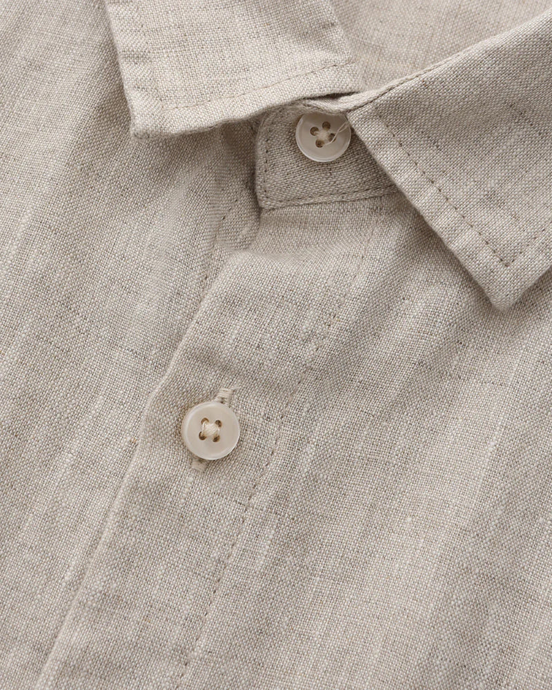 Cape Town - Camisa de Linho de Manga Curta