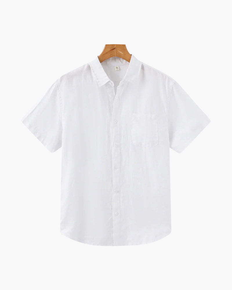 Cidade do Cabo - Camisa de Linho de Manga Curta