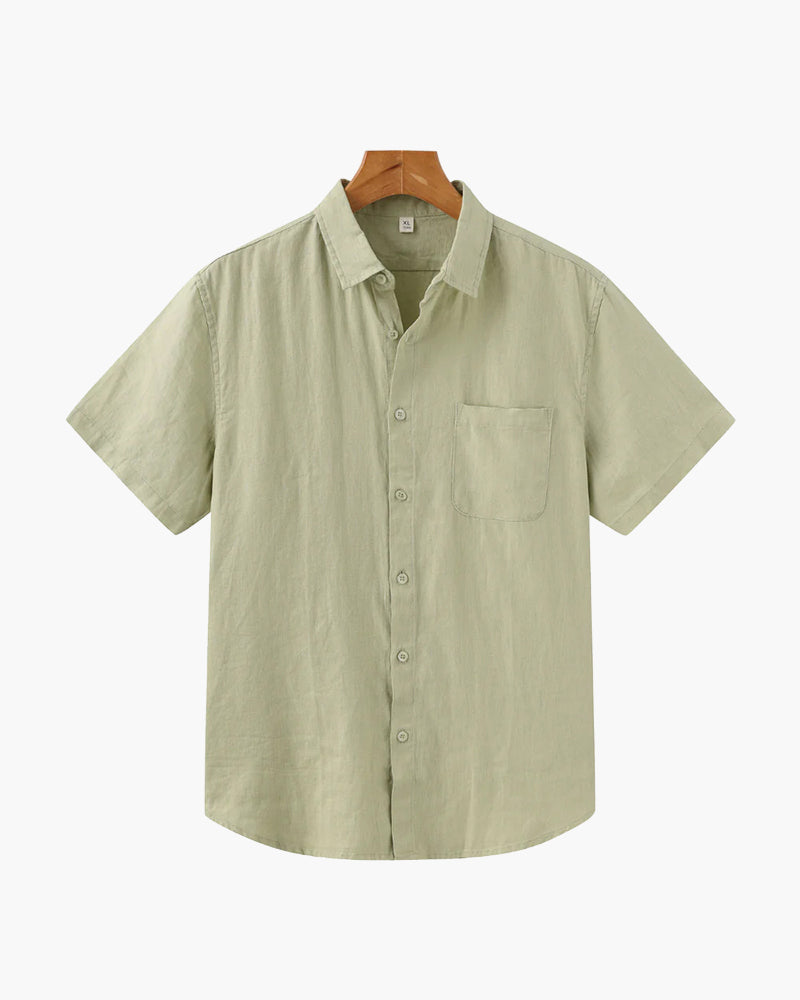 Cidade do Cabo - Camisa de Linho de Manga Curta