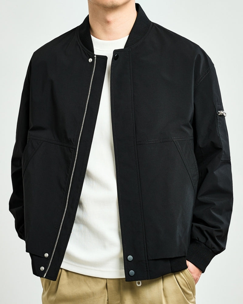 Jaqueta Bomber Estilo Minimalista