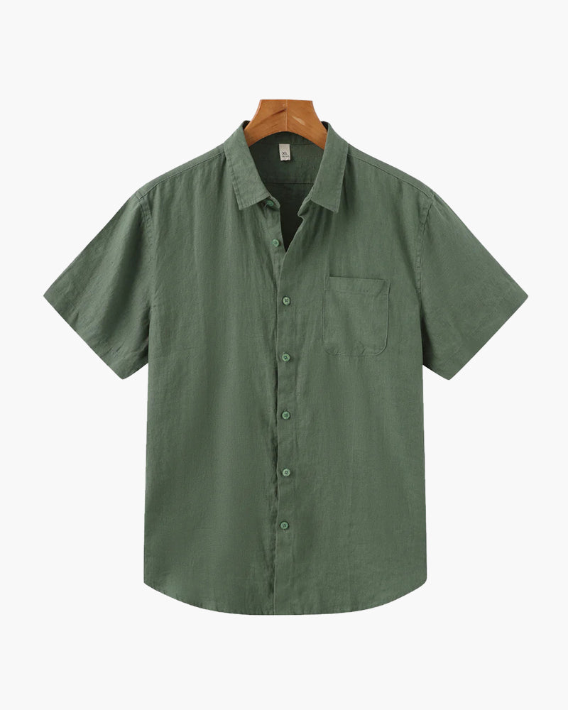 Cidade do Cabo - Camisa de Linho de Manga Curta