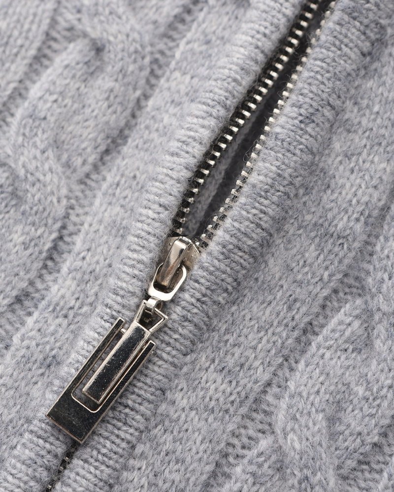 100% Cashmere Knit Half-Zip Sweater