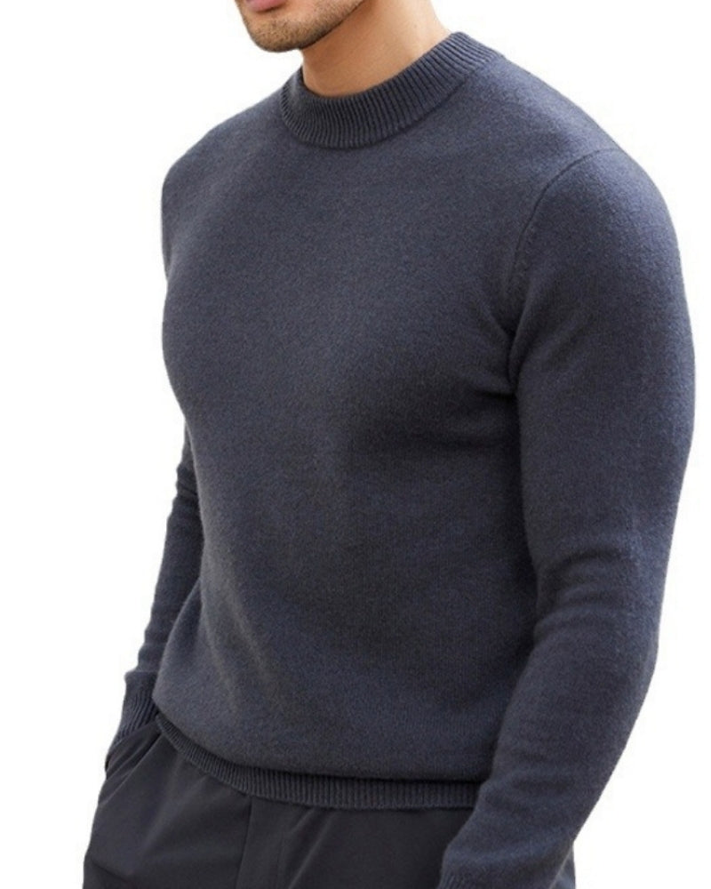 Suéter de Gola Alta em Lã de Cashmere Premium