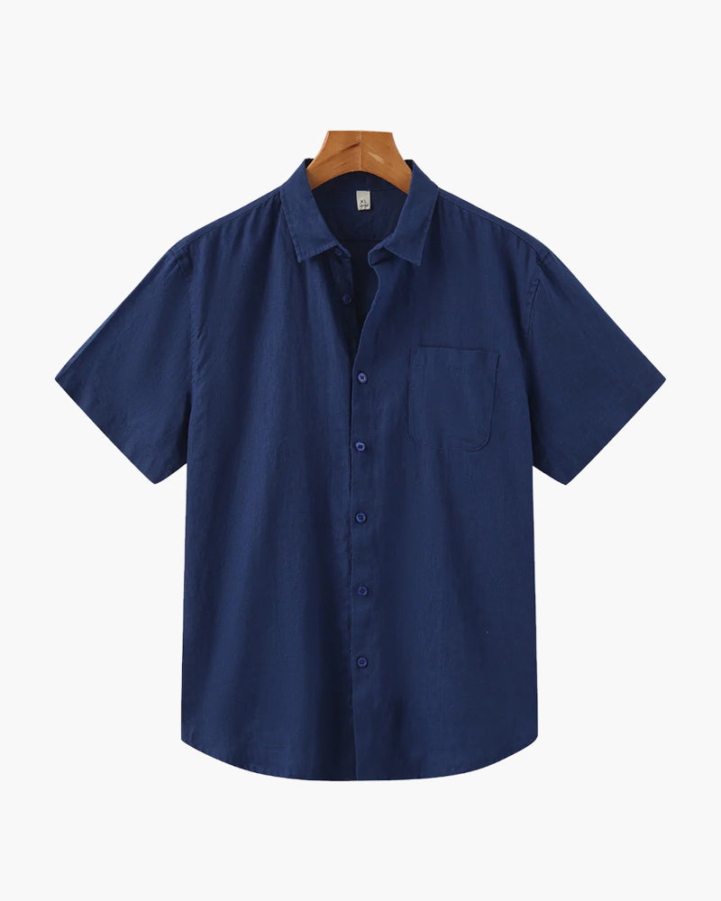 Cidade do Cabo - Camisa de Linho de Manga Curta