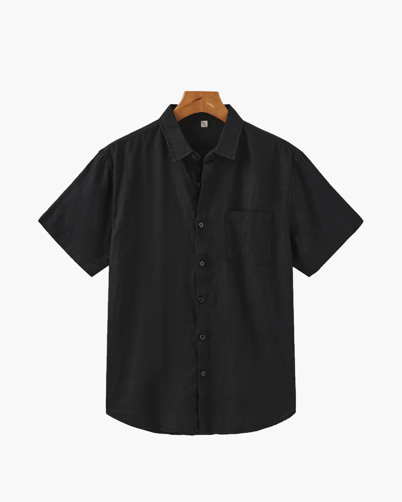 Cidade do Cabo - Camisa de Linho de Manga Curta