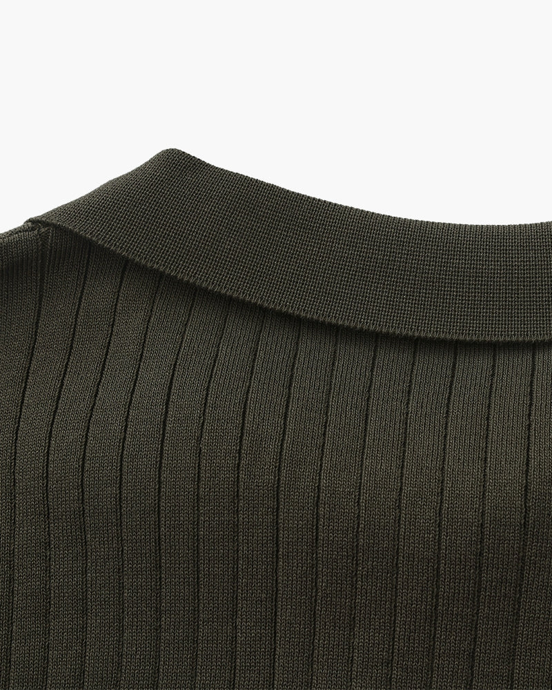 Premium Polo with Cinnamon Texture