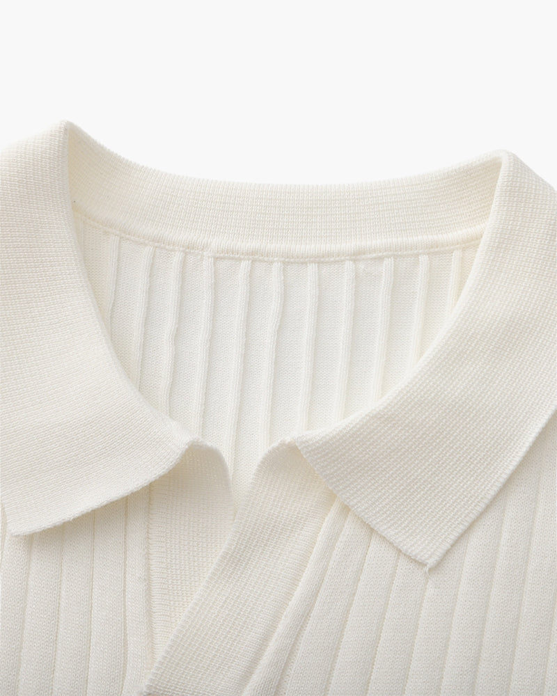 Premium Polo with Cinnamon Texture