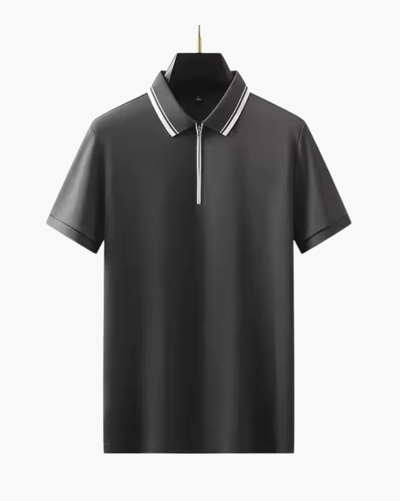 Polo Ridgeway com Fecho de Zíper