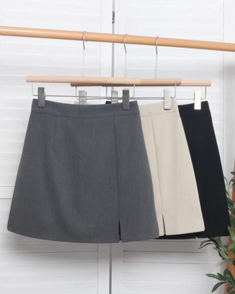 Mini Saia Oxford Estilo Reto