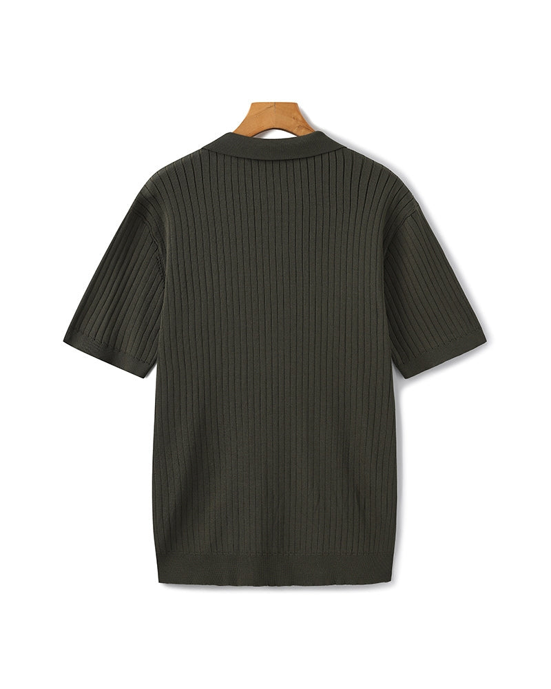 Premium Polo with Cinnamon Texture