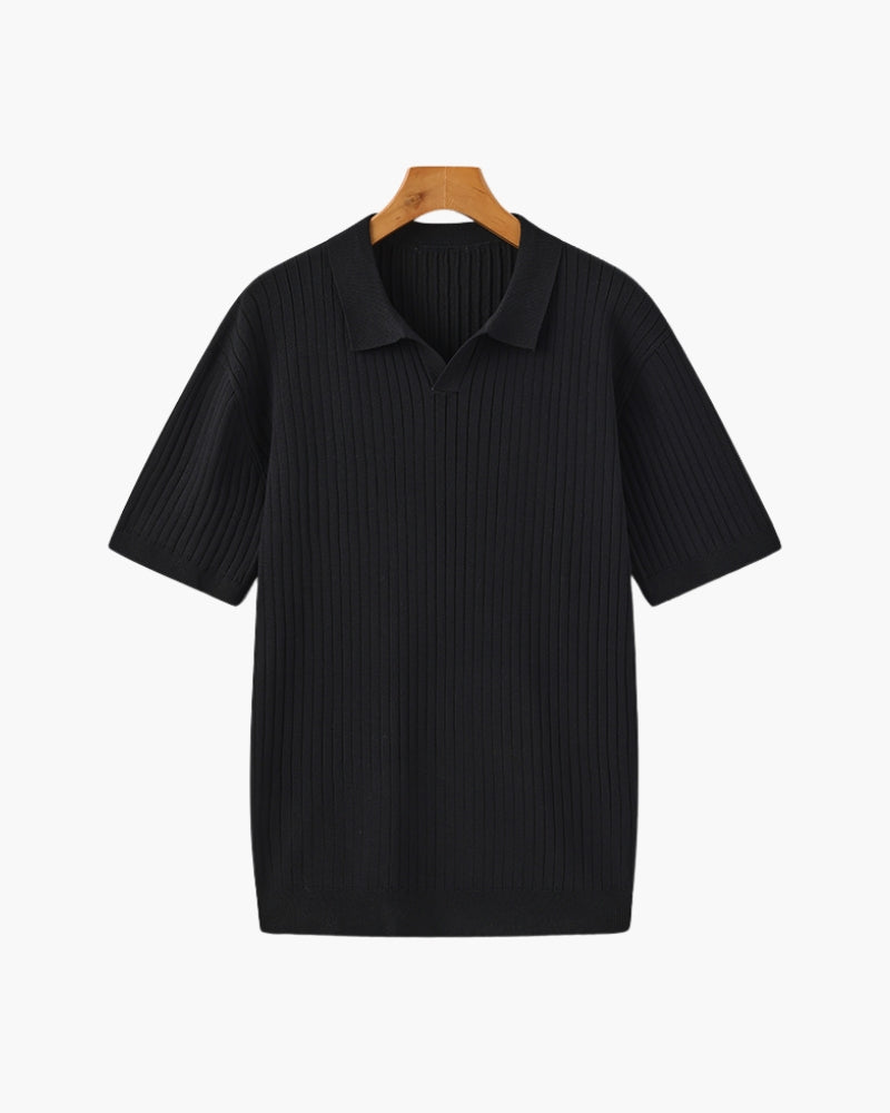 Premium Polo with Cinnamon Texture