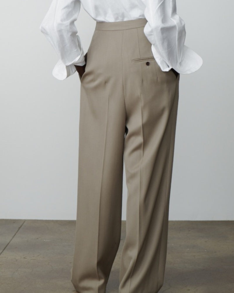 Calça Larga de Lã
