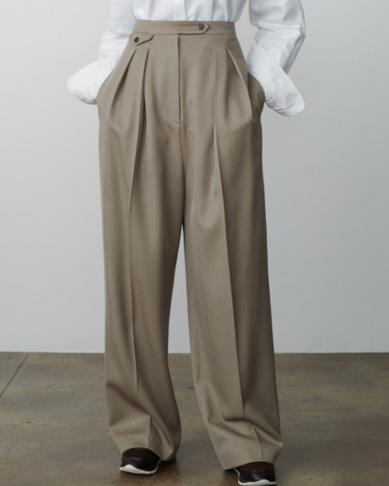 Calça Larga de Lã