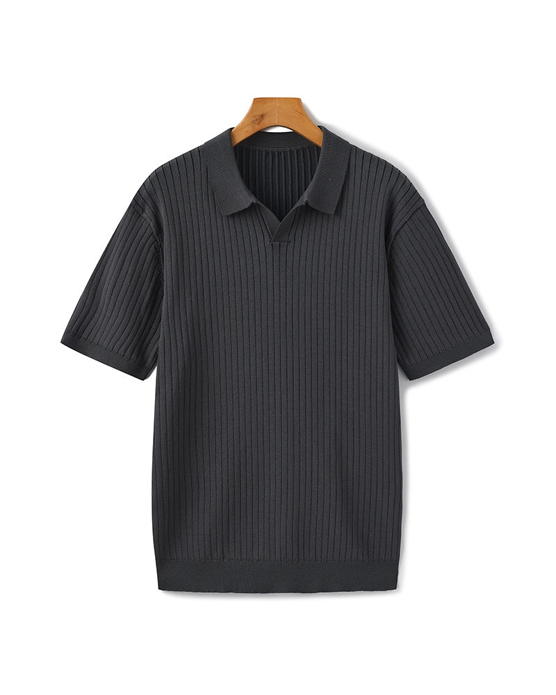 Premium Polo with Cinnamon Texture