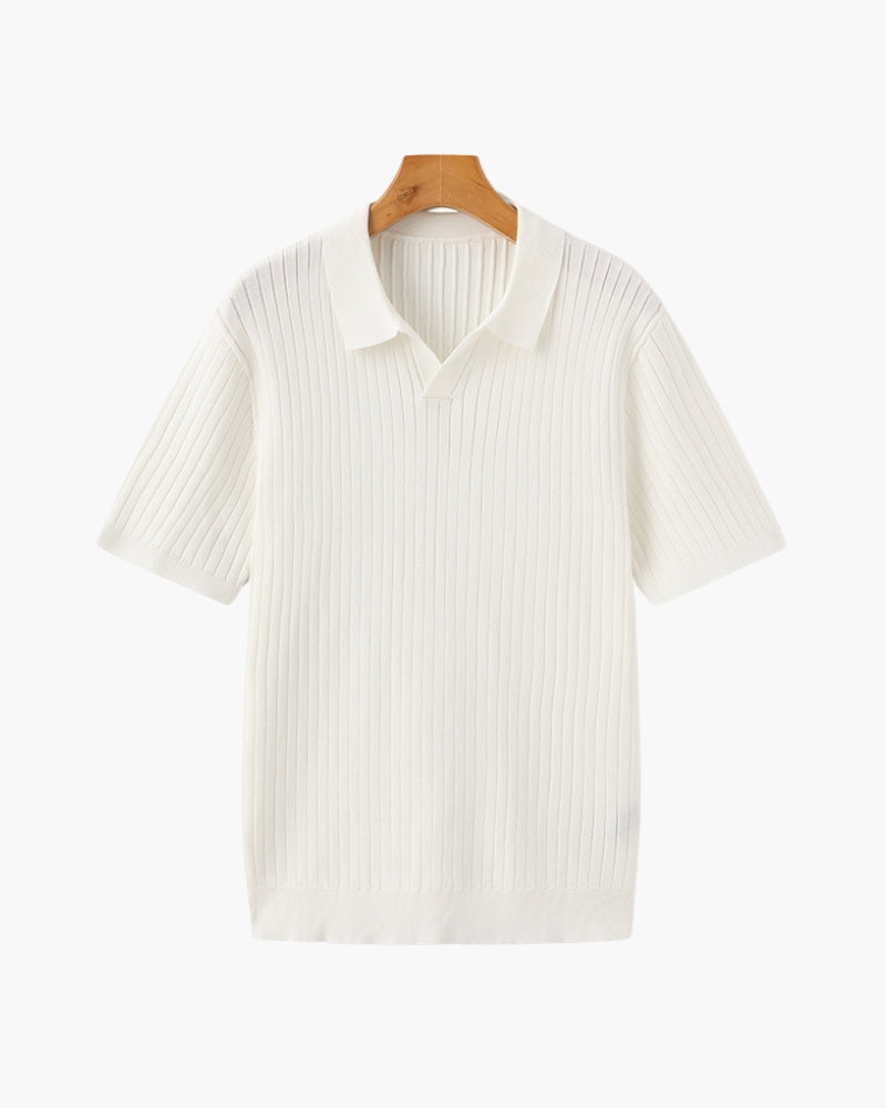 Premium Polo with Cinnamon Texture