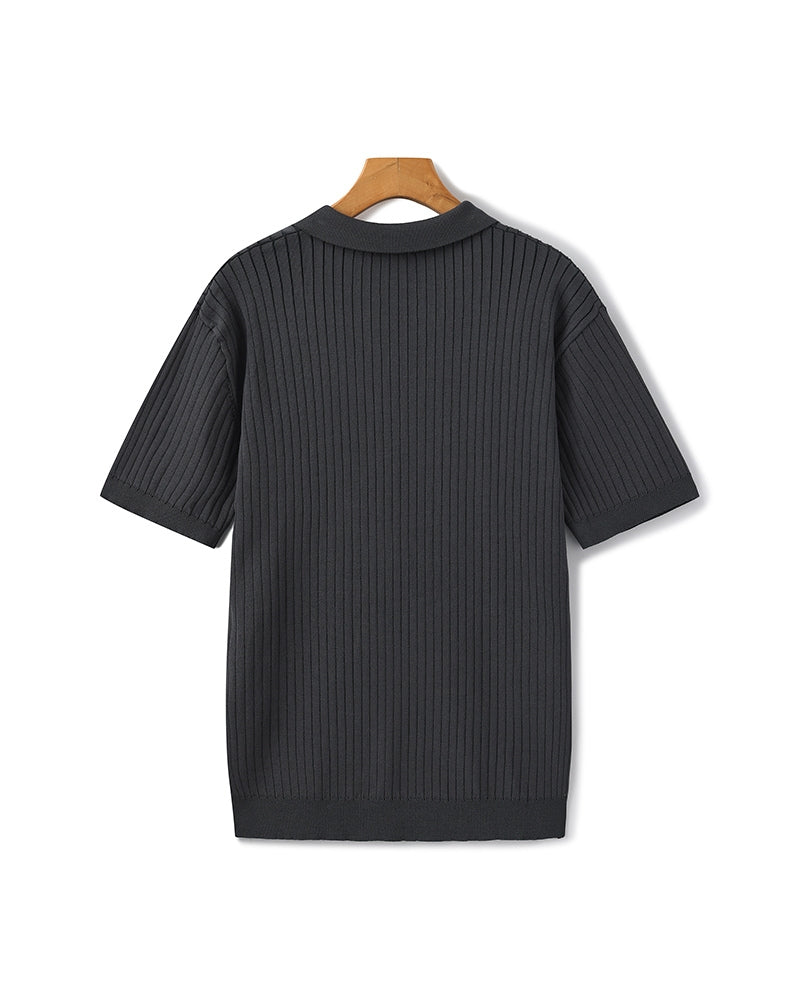 Premium Polo with Cinnamon Texture