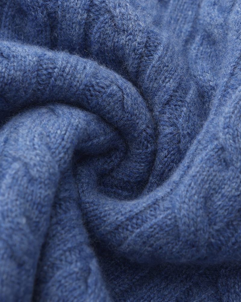 100% Cashmere Knit Half Zip Pullover