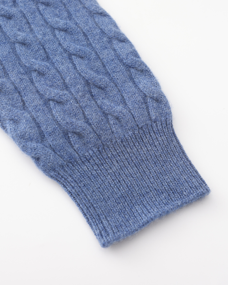 100% Cashmere Knit Half-Zip Sweater