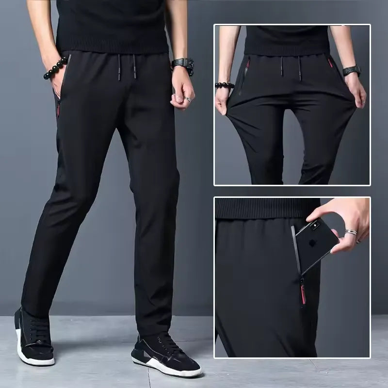 Kit com 3 Fly Confort™ - Calça Masculina em Seda Gelo e Poliéster