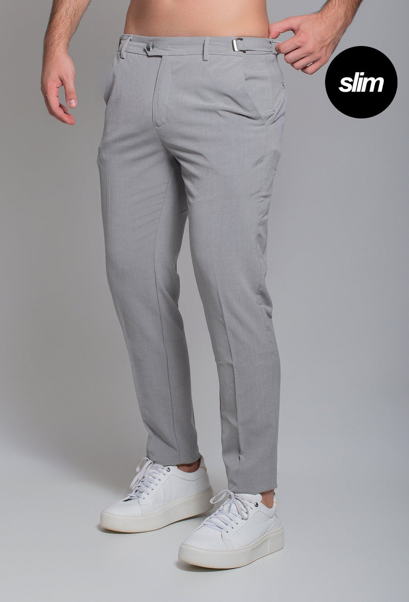 Calça Alfaiataria com Ajuste e Botão Lateral: Kit com 3 Unidades