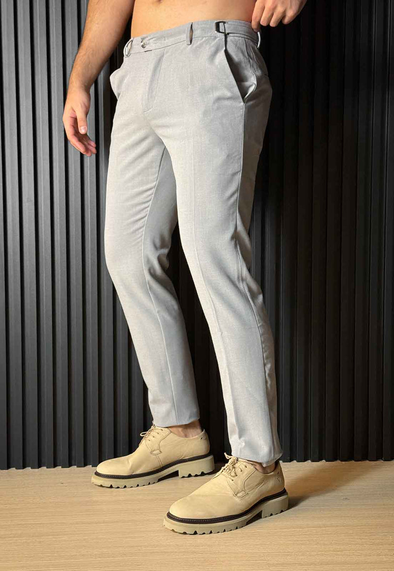 Calça Alfaiataria com Ajuste e Botão Lateral: Kit com 3 Unidades