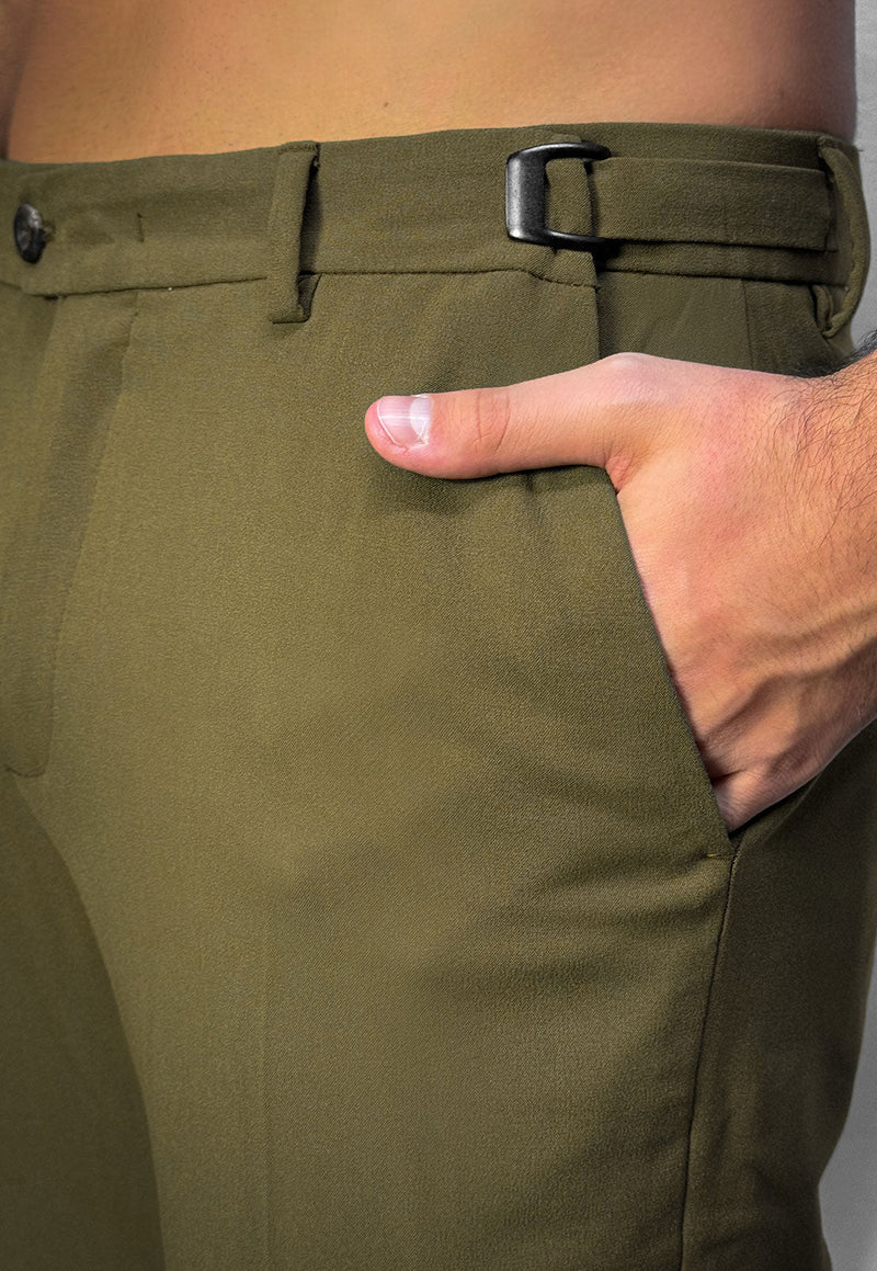 Calça Alfaiataria com Ajuste e Botão Lateral: Kit com 3 Unidades
