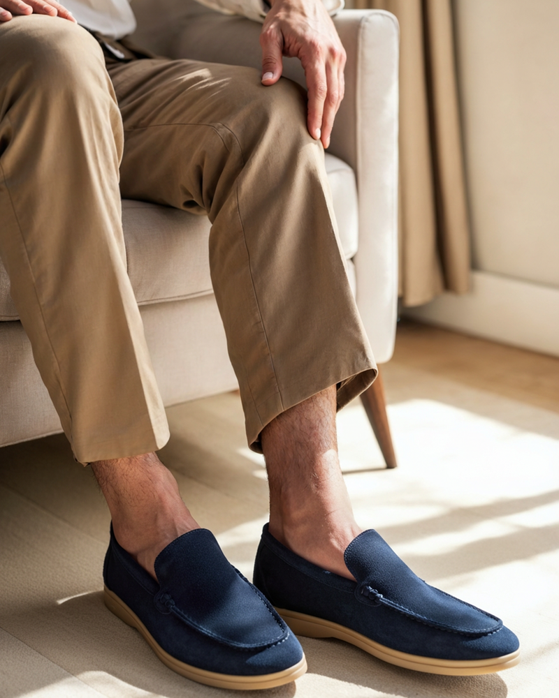 Premium Suede Loafers - Classic Old Money Style