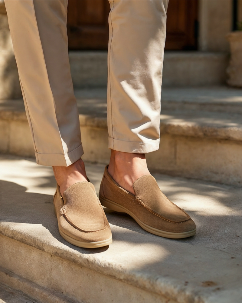 Premium Suede Loafers - Classic Old Money Style