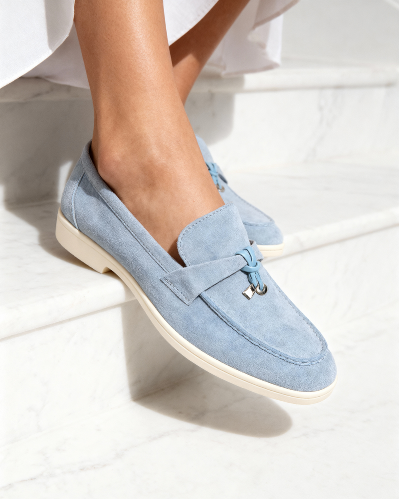 Lady Old Money Suede Moccasins