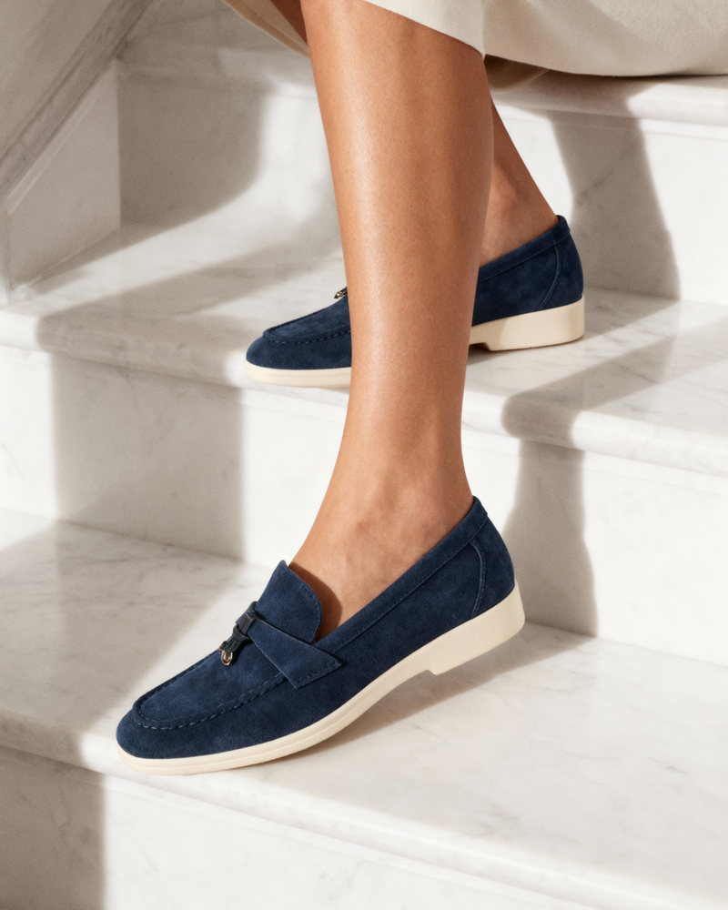 Lady Old Money Suede Moccasins