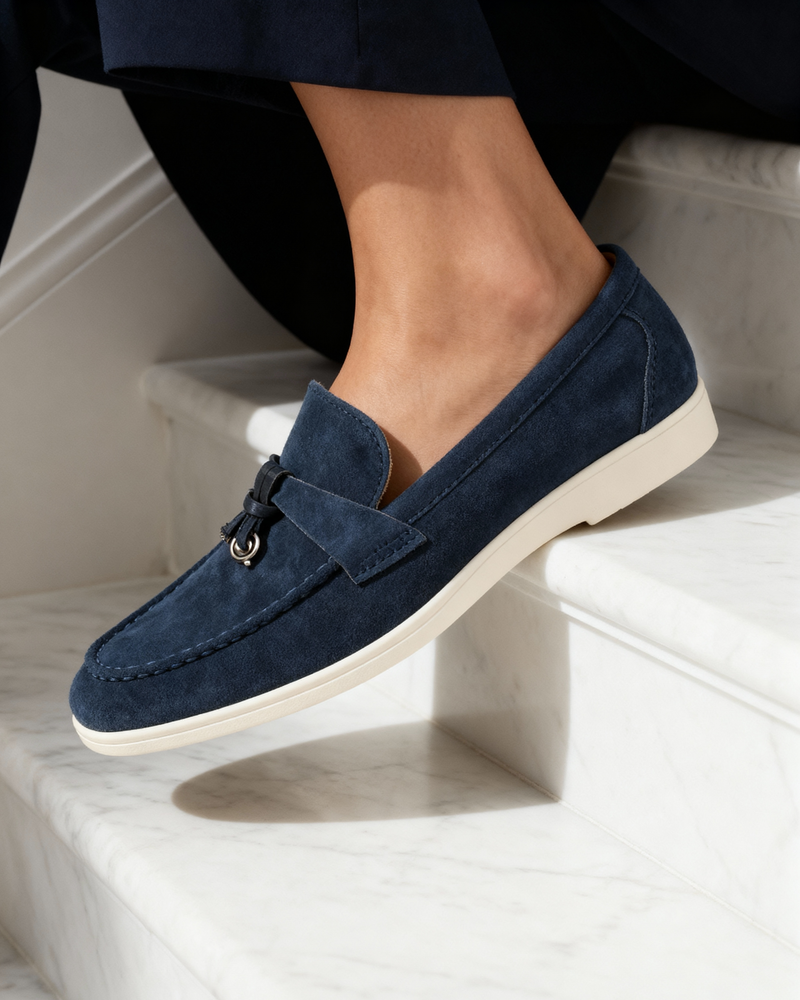 Lady Old Money Suede Moccasins
